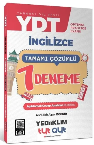 Yediiklim Yayınları YDT Optimal Practice Exams Tamamı Çözümlü 7 Deneme