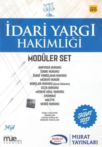 İdari Yargı Hakimliği - Modüler Set (10 Cilt)