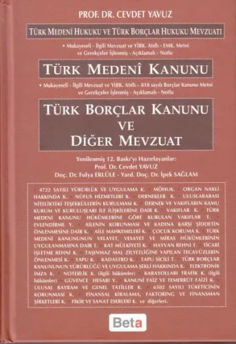 Türk Medeni Kanunu, Türk Borçlar Kanunu ve Diğer Mevzuat