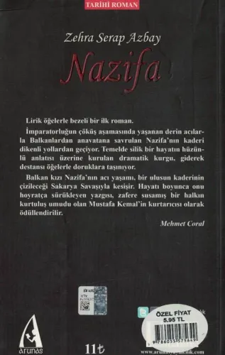 Nazifa Zehra Serap Azbay Arunas Yayıncılık %55 indirimli
