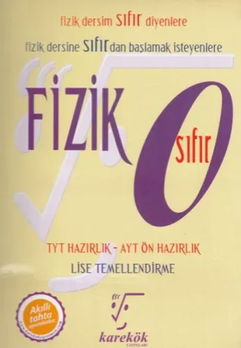 Karekök Yayınları TYT AYT Ön Hazırlık Fizik Sıfır