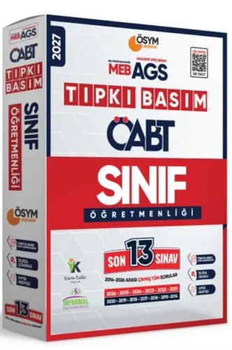 İnformal Yayınlar 2027 MEB-AGS ÖABT Sınıf Öğretmenliği ÖSYM Tıpkı Bası