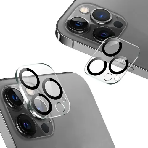 Şeffaf HD Kamera Lens Koruyucu iPhone 16 Pro Max
