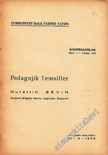 Pedagojik Temsiller -        1938