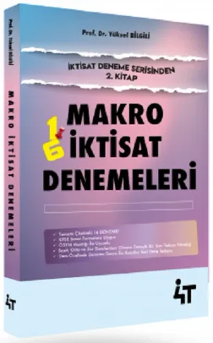 4T Yayınları KPSS A Grubu Makro İktisat Denemeleri