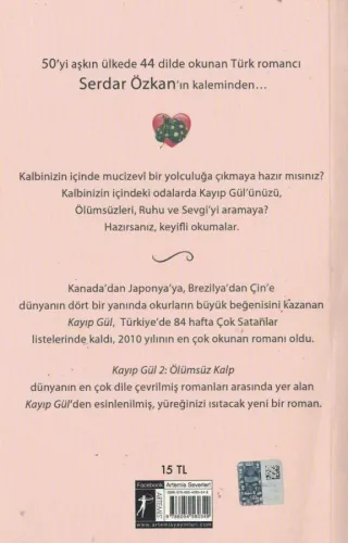 Kayıp Gül 2 Ölümsüz Kalp Serdar Özkan Artemis Yayınları %50 indirimli