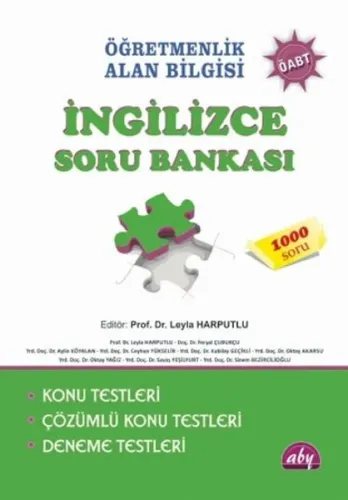 Öğretmenlik Alan Bilgisi İngilizce Soru Bankası