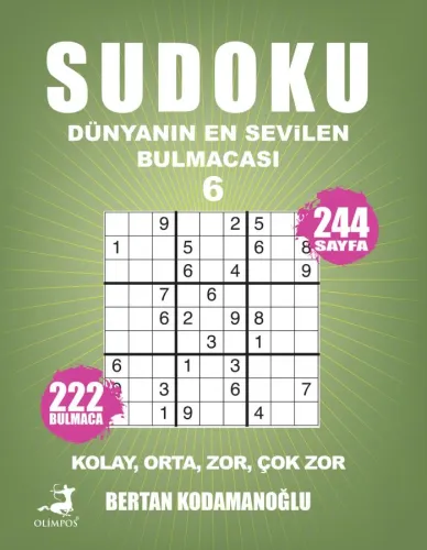 Sudoku Dünyanın En Sevilen Bulmacası 6 - Olimpos Yayınları Kitap Dolu 