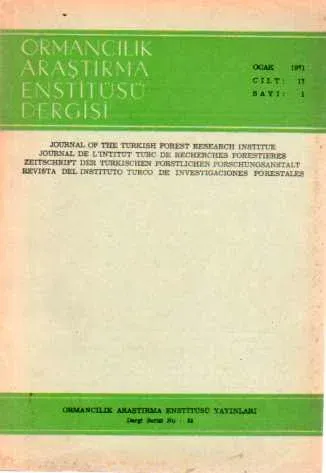 Ormancılık Araştırma Enstitüsü Dergisi 1971/1