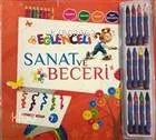 Eğlenceli Sanat ve Beceri Kırmızı Kitap (7 Yaş - Kalemli ) Kalem Hediyeli
