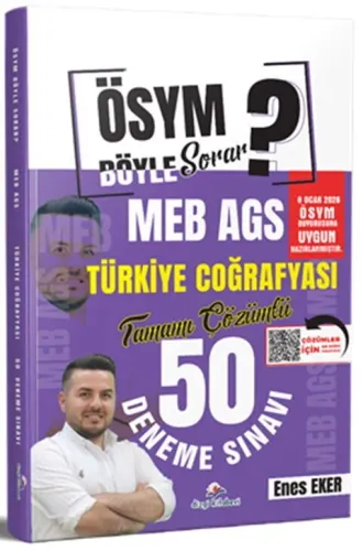 Dizgi Kitap Yayınları 2026 ÖSYM Böyle Sorar MEB AGS Türkiye Coğrafyası Tamamı PDF Çözümlü 50 Deneme Sınavı