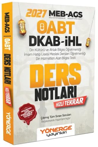 Yönerge Yayınları 2027 ÖABT MEB-AGS DKAB Din Kültürü ve Ahlak Bilgisi 