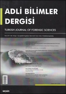 Adli Bilimler Dergisi Cilt: 16 Sayı: 1 Mart 2017