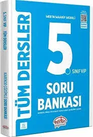 EDİTÖR 5. SINIF VIP MAARİF MODELİ TÜM DERSLER SORU BANKASI MAVİ KİTAP