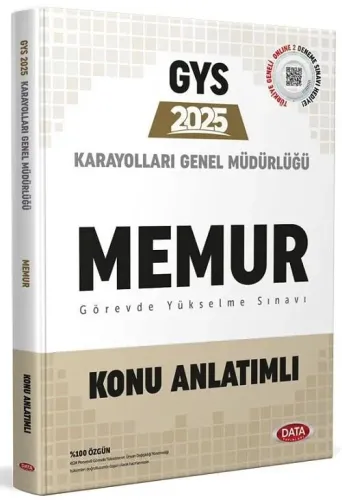 Data Yayınları 2025 Karayolları Genel Müdürlüğü Memur GYS Konu Anlatımlı