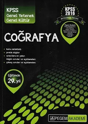 KPSS Genel Yetenek Genel Kültür 2016 Coğrafya