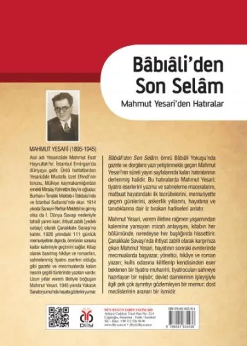 Bâbıâli'den Son Selam - Mahmut Yesari'den Hatıralar Mahmut Yesari Bâbıâli'den Son Selam - Mahmut Yesari'den Hatıralar Mahmut Yesari