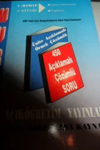 1. Sınıf A Kitabı Genel Matematik - İngilizce