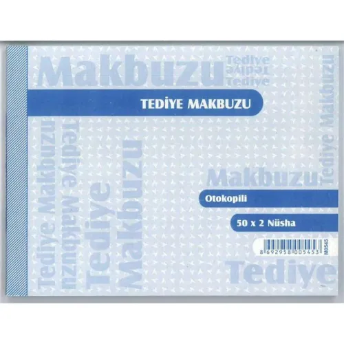 TEDİYE  MAKBUZU 50x2 Nüsha No:3