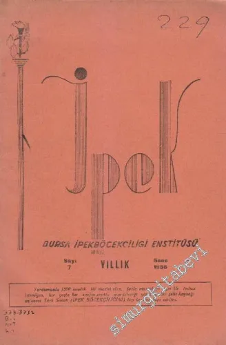 İpek Dergisi - Sayı: 7    1    1957
