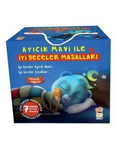 Ayıcık Mavi İle İyi Geceler Masalları Set (7 Kitap)