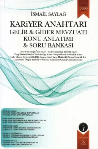 Kariyer Anahtarı Gelir Gider Mevzuatı Konu Anlatımı Soru Bankası ( 2 Cilt Takım )