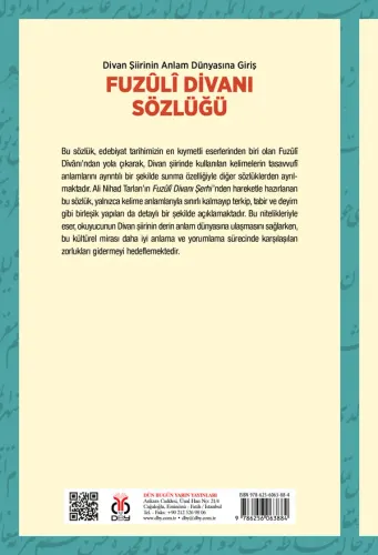 Fuzûlî Divanı Sözlüğü Kaplan Üstüner Fuzûlî Divanı Sözlüğü Kaplan Üstüner