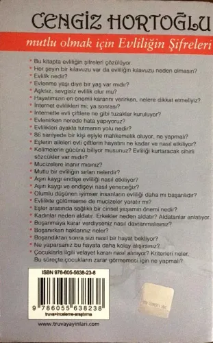 Mutlu Olmak İçin Evliliğin Şifreleri (cep boy) Cengiz Hortoğlu Truva