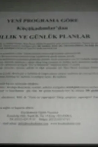 Yeni Programa Göre Yıllık ve Günlük Planlar