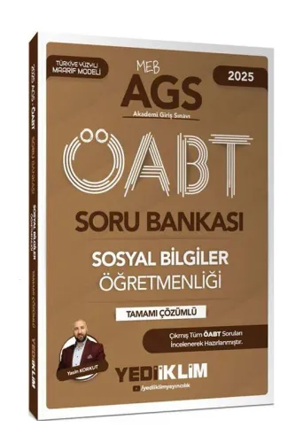Yediiklim Yayınları 2025 MEB AGS ÖABT Sosyal Bilgiler Öğretmenliği Tam