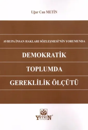 Demokratik Toplumda Gereklilik Ölçüsü