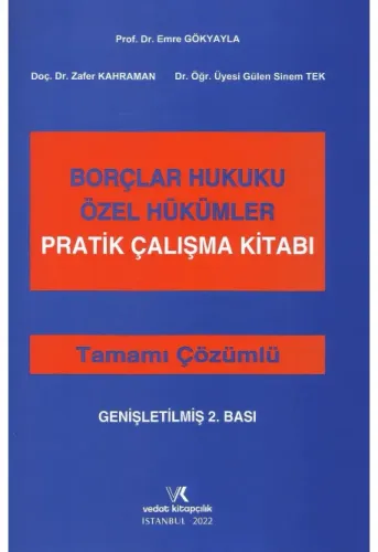 Borçlar Hukuku Özel Hükümler Pratik Çalışma Kitabı