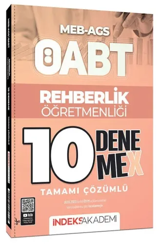 İndeks Akademi 2025 ÖABT MEB-AGS Rehberlik Öğretmenliği 10 DenemeX Çözümlü