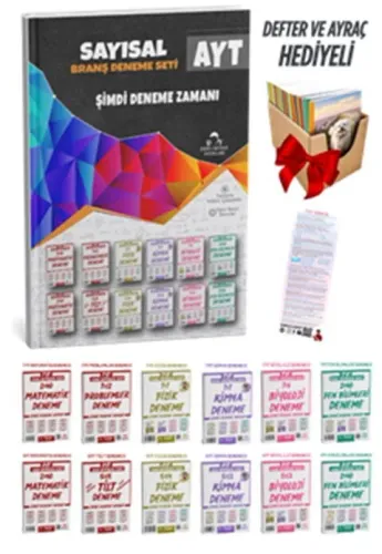 Ders Ortamı 2025 AYT Sayısal 12 Fasikül 56 Deneme Sınavı Seti - Defter Hediyeli
