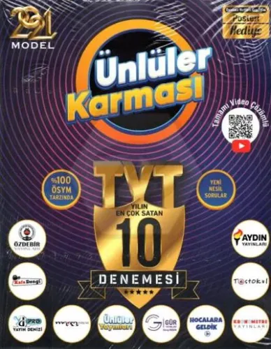 Ünlüler Karması TYT Yılın En Çok Satan 10 Denemesi 2021 YENİ