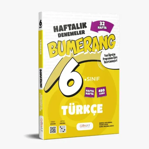 6. Sınıf Bumerang 32 Haftalık Türkçe Denemeleri