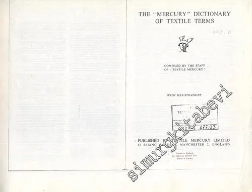 The “Mercury” Dictionary of Textile Terms FOTOKOPİ -