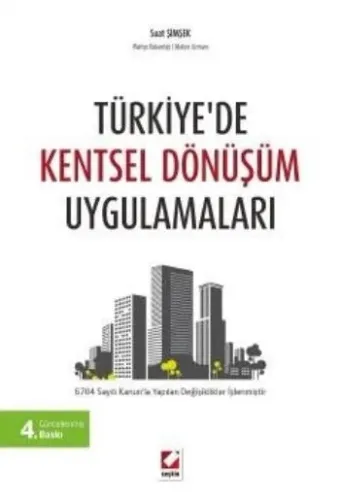 Türkiye'de Kentsel Dönüşüm Uygulamaları Suat Şimşek