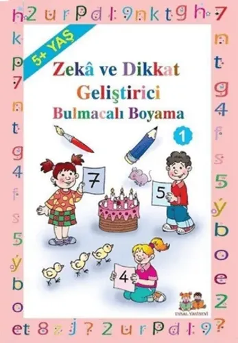 Okul Öncesi Zeka ve Dikkat Geliştirici Bulmacalı Boyama (5+ Yaş)