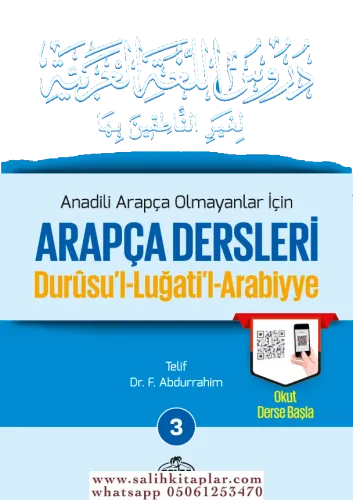 Arapça Dersleri Durusul Luğatil Arabiyye 3 KARE KODLU YENİ BASIM Dr. F