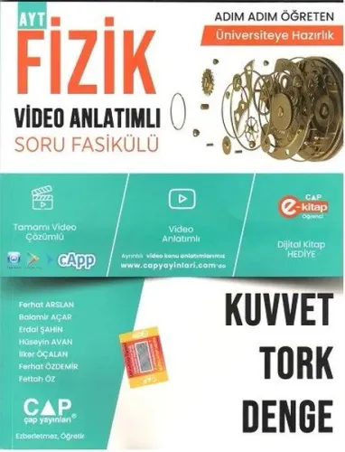 Çap Yayınları Fizik Kuvvet Tork Denge Konu Anlatımlı Soru Bankası