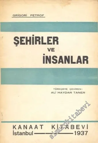Şehirler ve İnsanlar -        1937