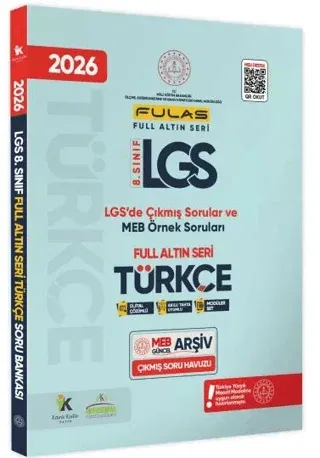 Karakutu Yayınları 2026 8.Sınıf Full LGS Altın Seri Türkçe MEB Çıkmış 