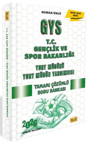 Makro Kitap 2026 T.C. Gençlik ve Spor Bakanlığı GYS Yurt Müdürü – Yurt