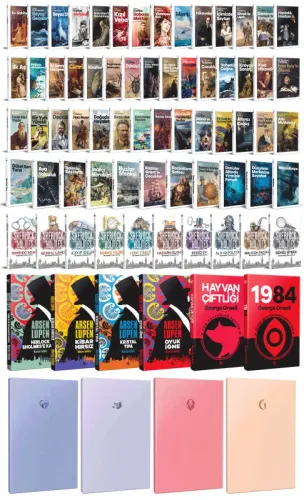 70 Dünya Klasiği ve Pastel Çizgisiz Defter Seti -1 - Halkkitabevi