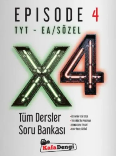 Kafadengi TYT EA-Sözel Tüm Dersler Soru Bankası X4 Episode 4-YENİ Kafa