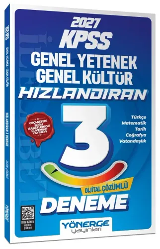 Yönerge Yayınları 2027 KPSS Genel Yetenek Genel Kültür Hızlandıran 3 D