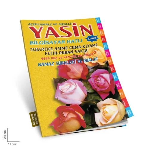 Merve Yasini Şerif Açıklamalı ve Mealli Orta Boy Sarı Renk