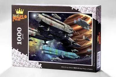 Bilim Kurgu Serisi - Uzay Filosu ve Satürn 1000 Parça Puzzle