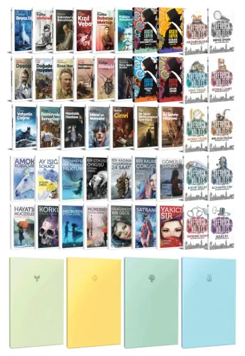47 Dünya Klasiği ve Pastel Çizgisiz Defter Seti -2 - Halkkitabevi
